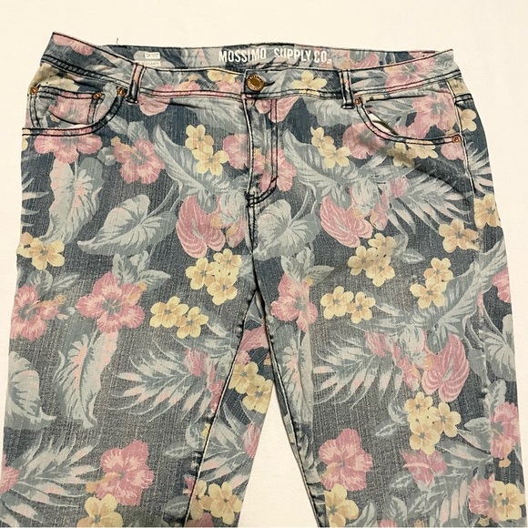 Mossimo Supply Co Floral Jeans Size 17 - Picture 2 of 15